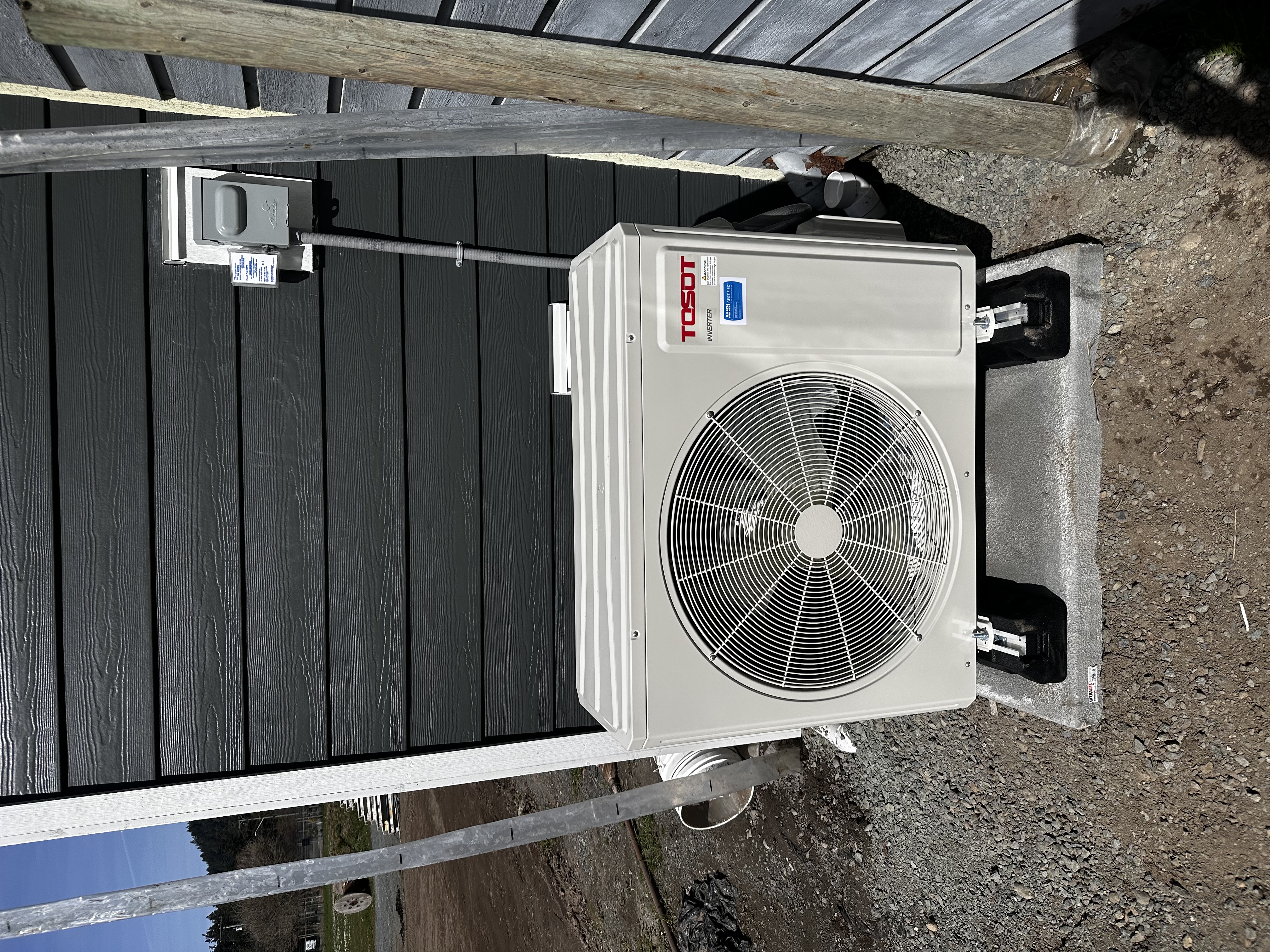 Heat pump install detail